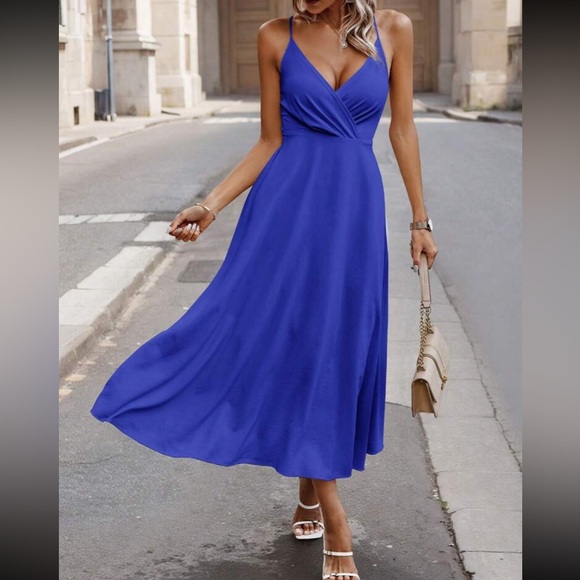 Luxe crisscross tie back dress - Picture 12 of 16